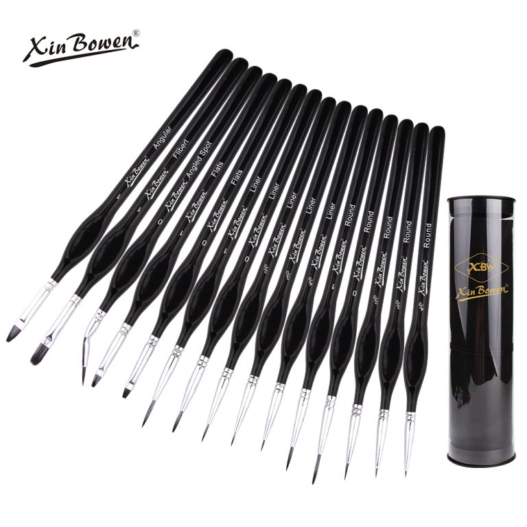 Details and liner brushes art supplies set