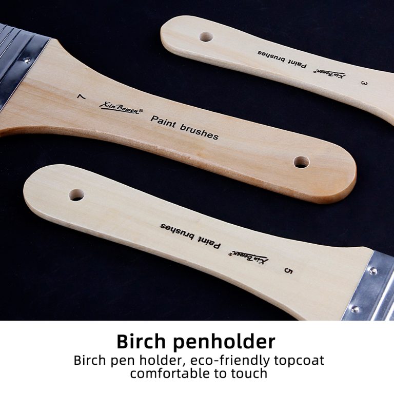 Xin Bowen Big Head Paint Brush Handle Details