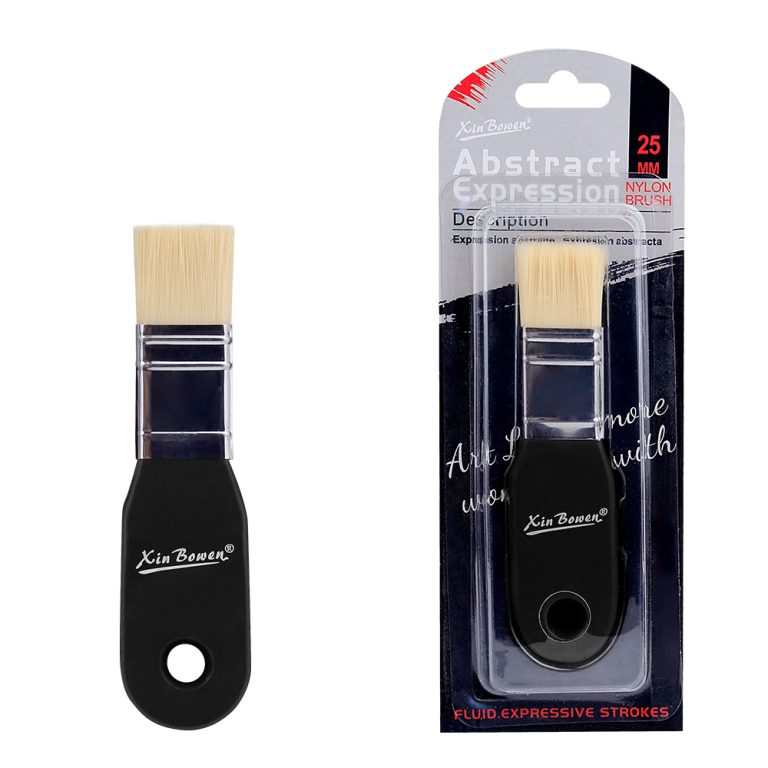 Xin-Bowen-Gesso-1-inch-Brush-Birch-Wood-Handle-Black-Type