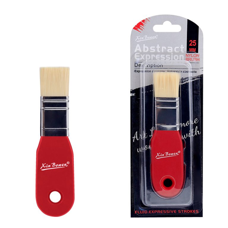 Xin Bowen Gesso 1 inch Brush Birch Wood Handle Red Type