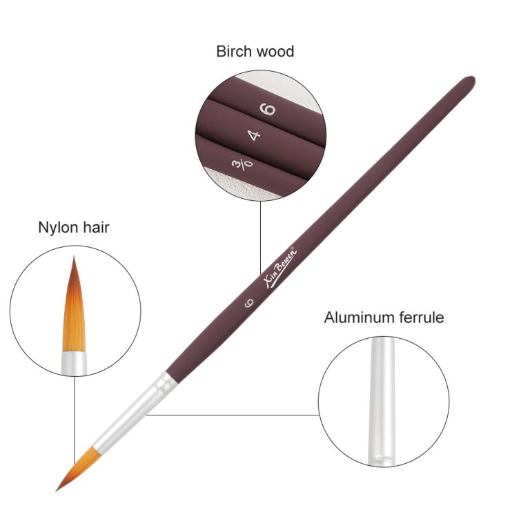 craftsmanship of acrylic paintbrushes set