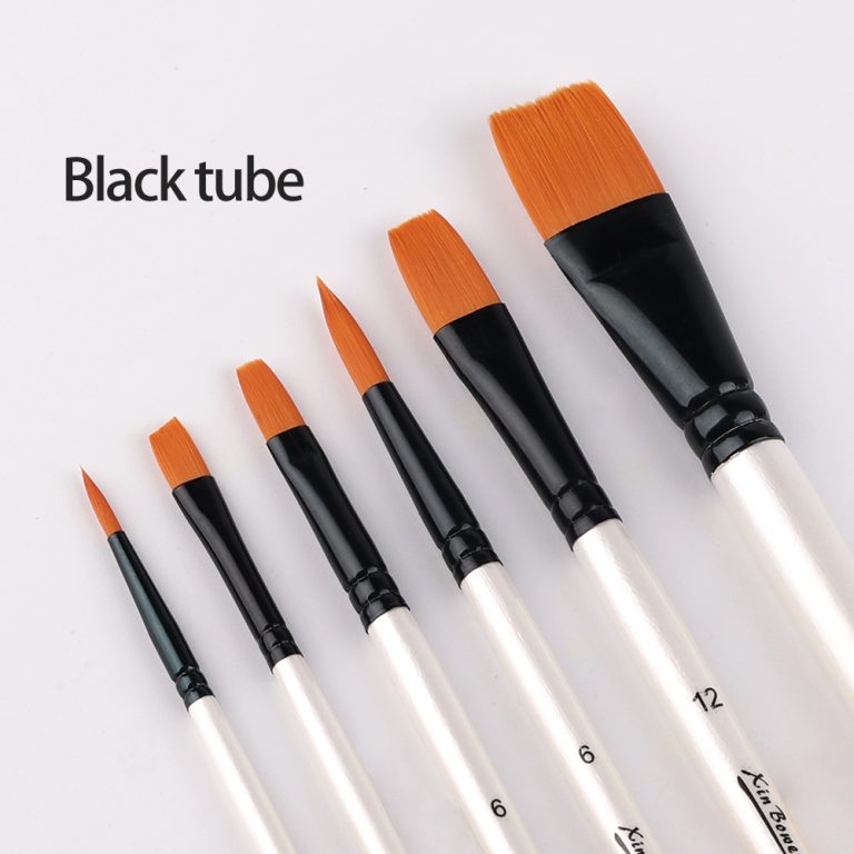 nylon hair paintbrushes details with ferrule