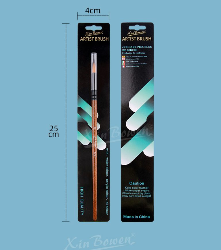 paper card size of details paintbrushes