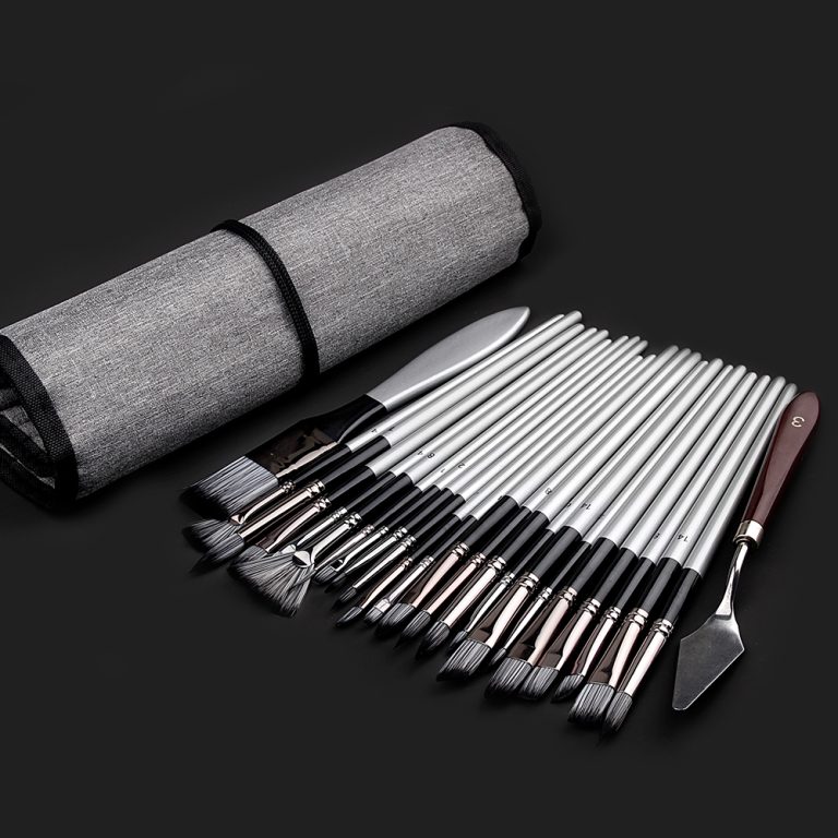 25pieces paintbrushes set with palette knife painting knife (7)