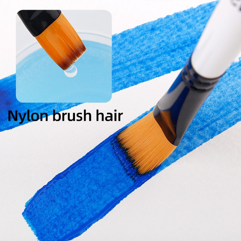 Pearl White artist paint brush art brush (3)