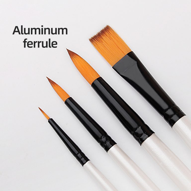 Pearl White artist paint brush art brush (4)