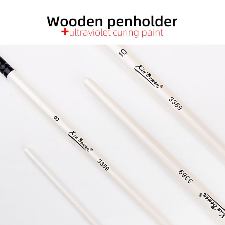 Pearl White artist paint brush art brush (5)