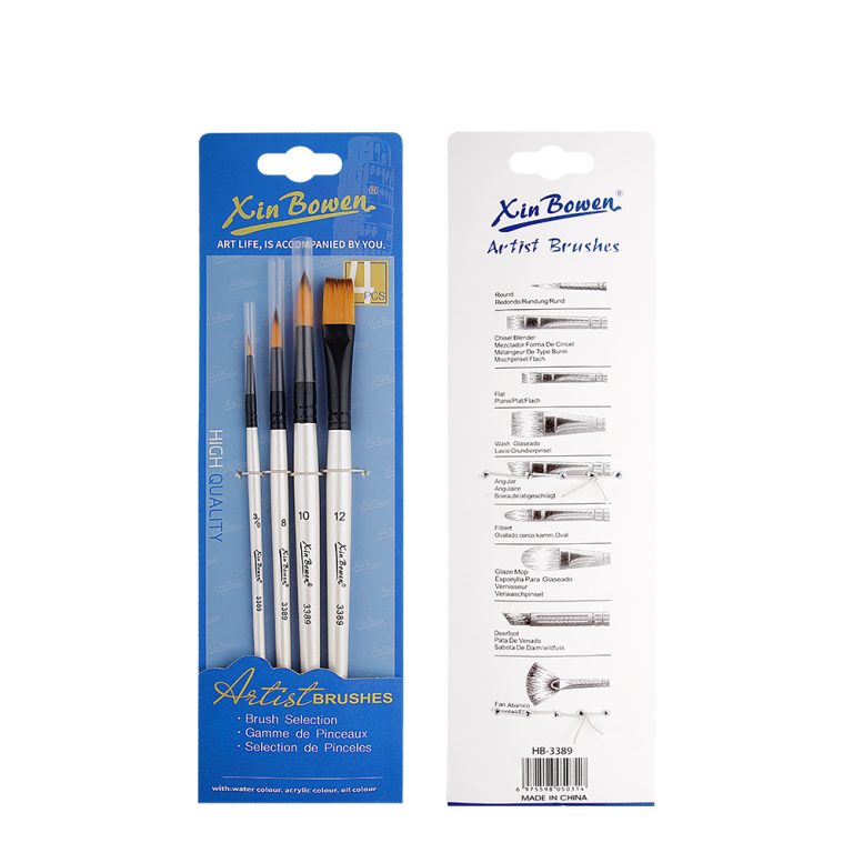 Pearl White artist paint brush art brush (6)