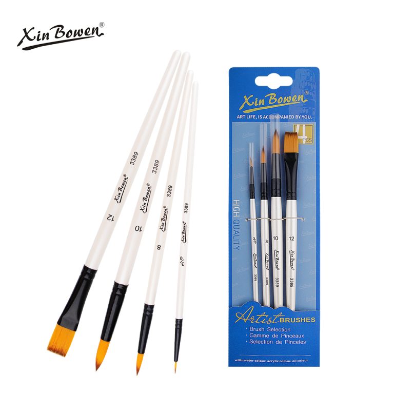 Pearl White artist paint brush art brush (7)