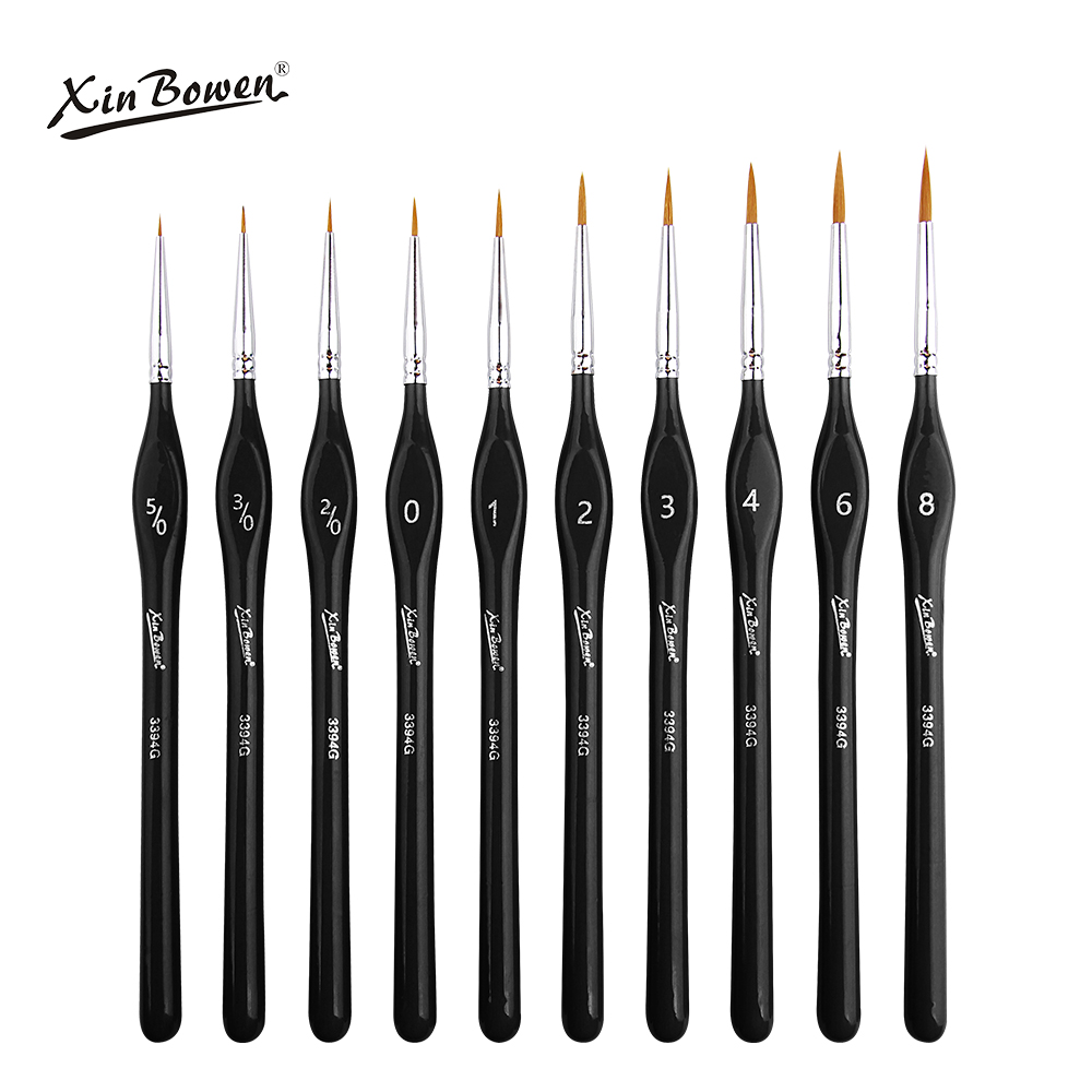 black detail brush liner paintbrush