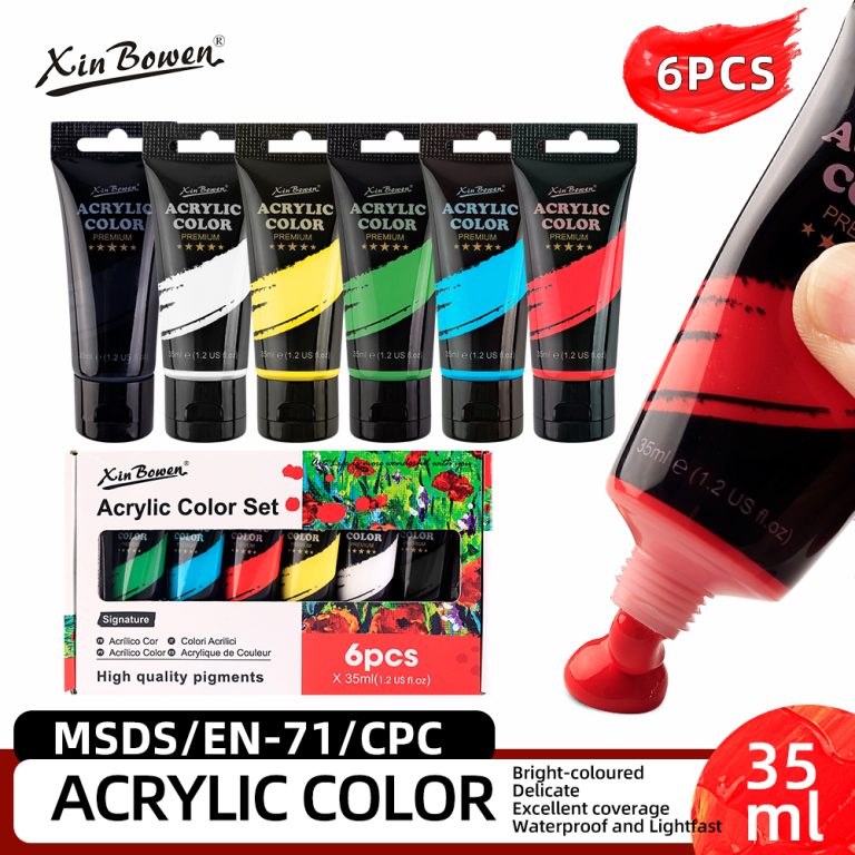 mainly picture of acrylic paint set