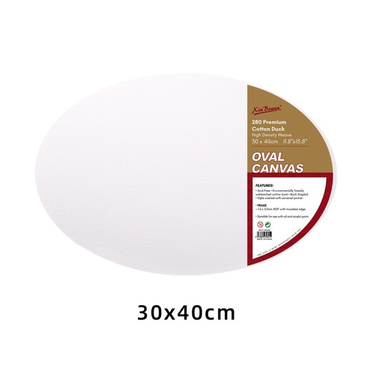 oval blank canvas