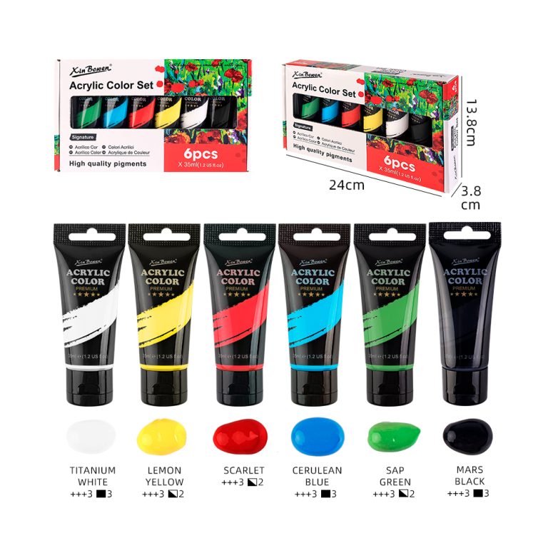 package of acrylic artist paint