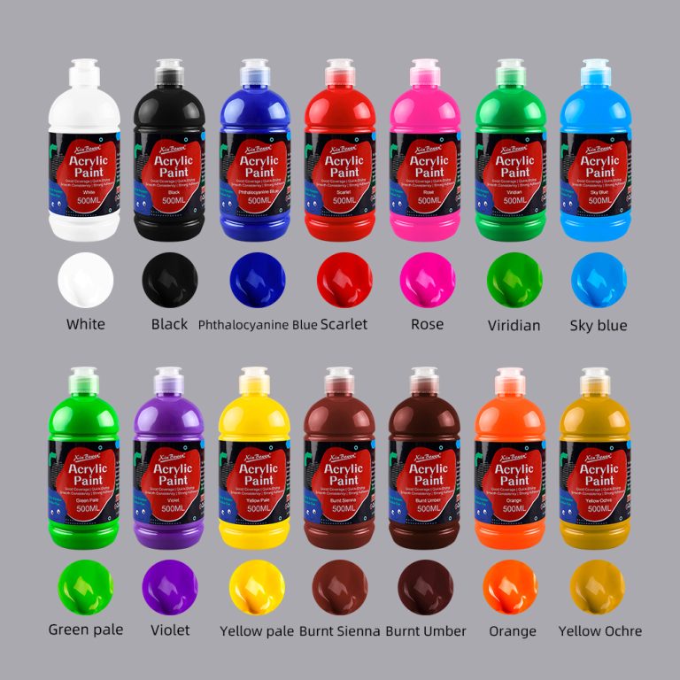 pouring acrylic paint