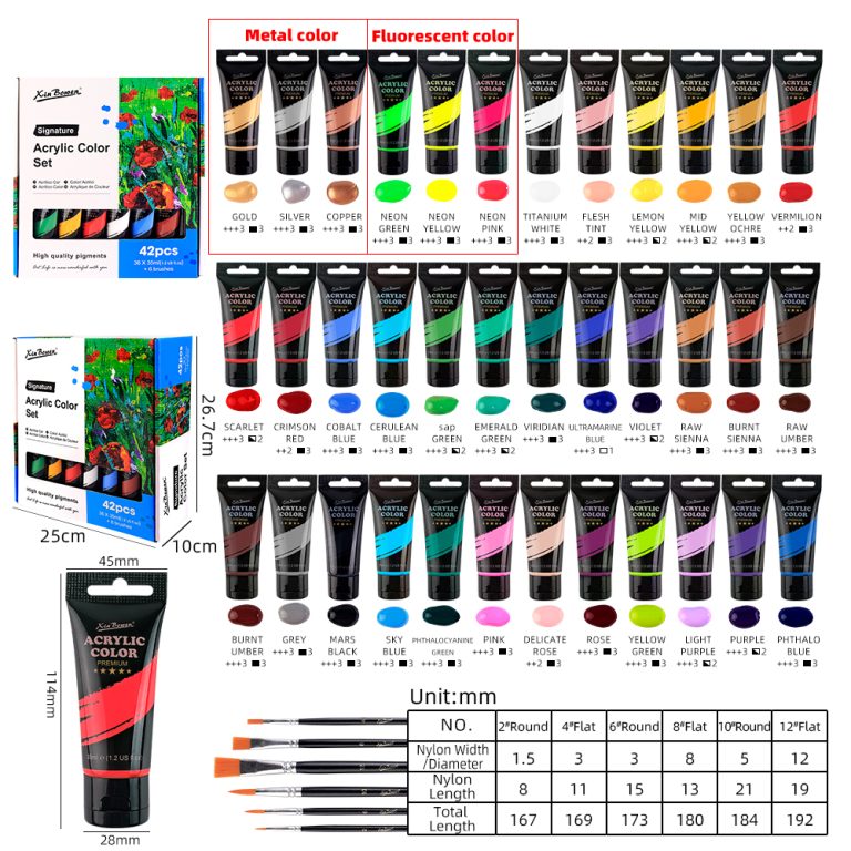 quality 35ml acrylic paint