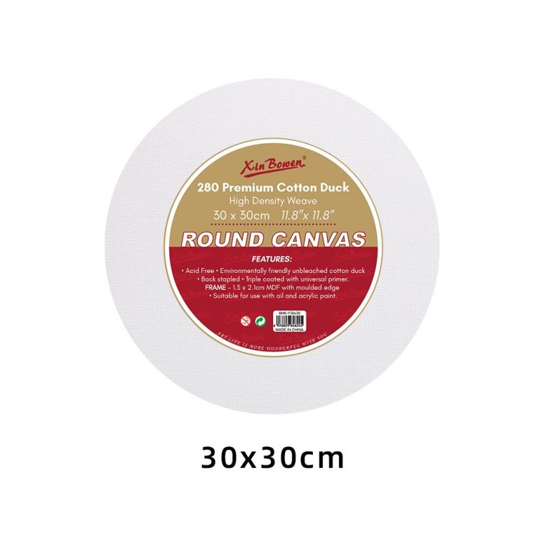 round shape stretched canvas frame 30cm