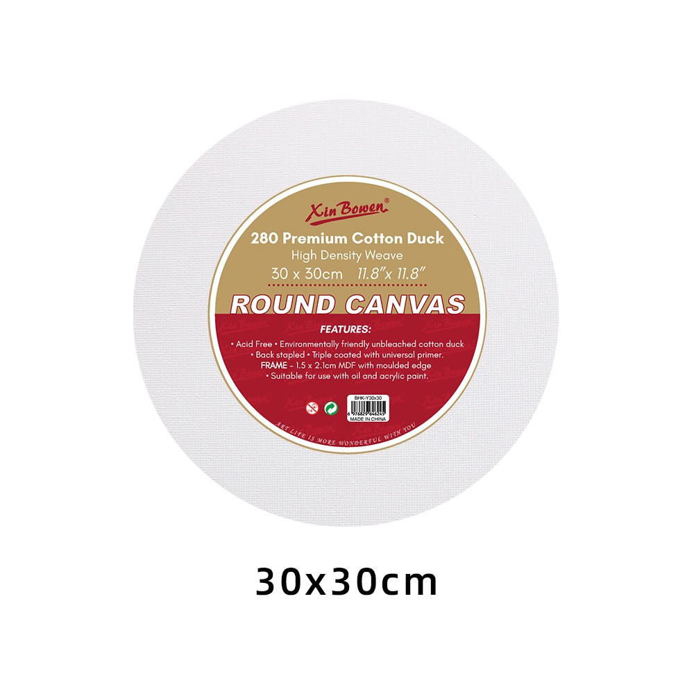 round shape stretched canvas frame 30cm