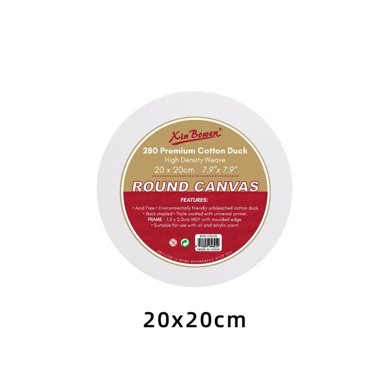 round shape stretched canvas frame