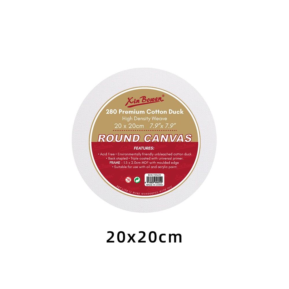 round shape stretched canvas frame