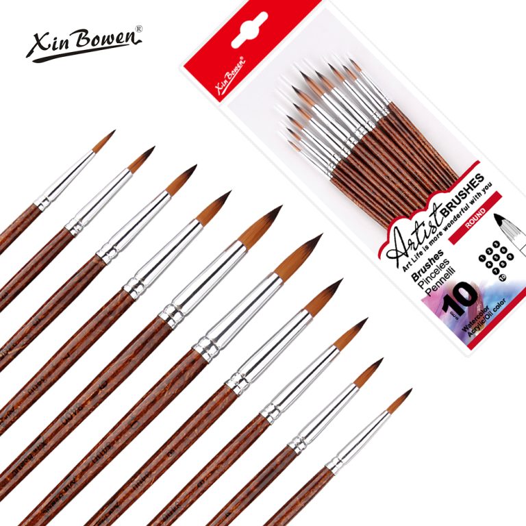 tea color round head paintbrush new