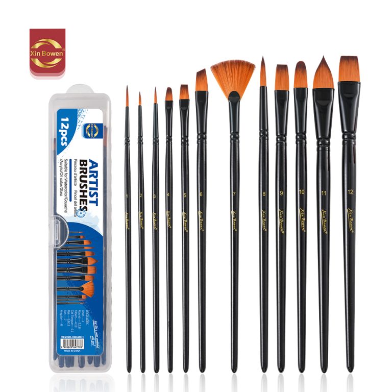 pvc box paintbrushes tools set