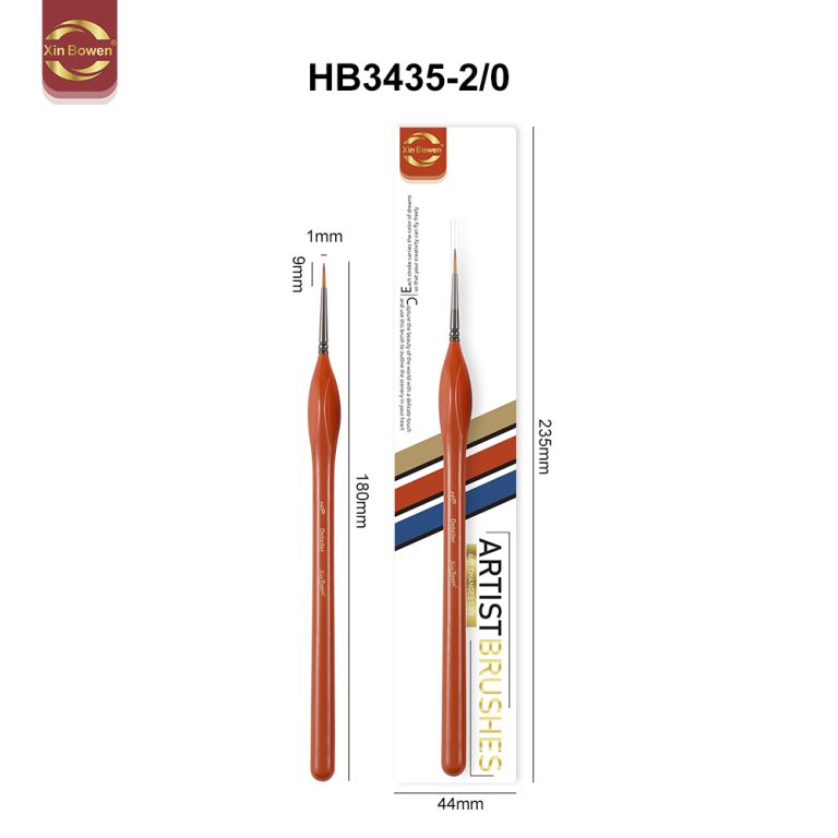 xinbowen triangular handle orange color detail paintbrush (3)