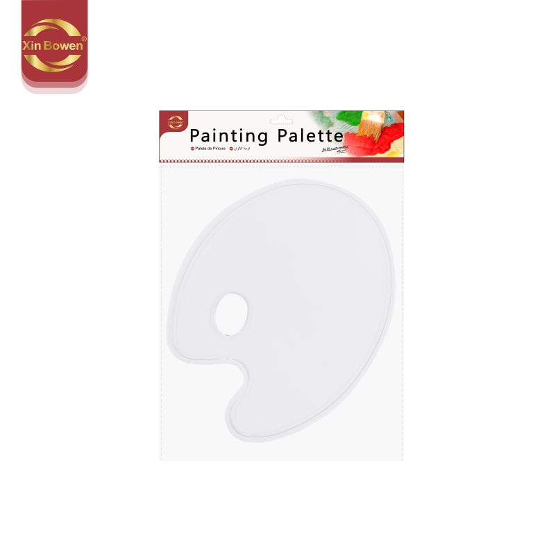 white oval oil paint palette