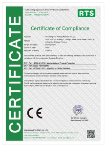Paper CE certificate