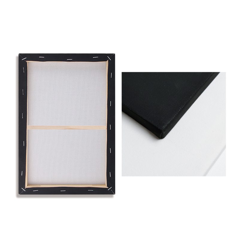 black blank canvas