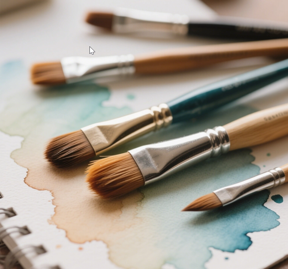 watercolor painting brush