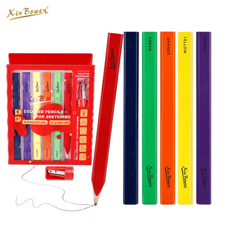 octagonal color pencils