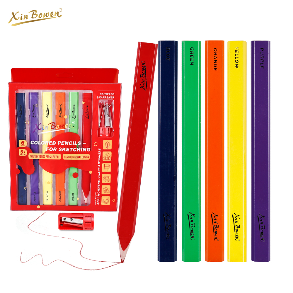octagonal color pencils
