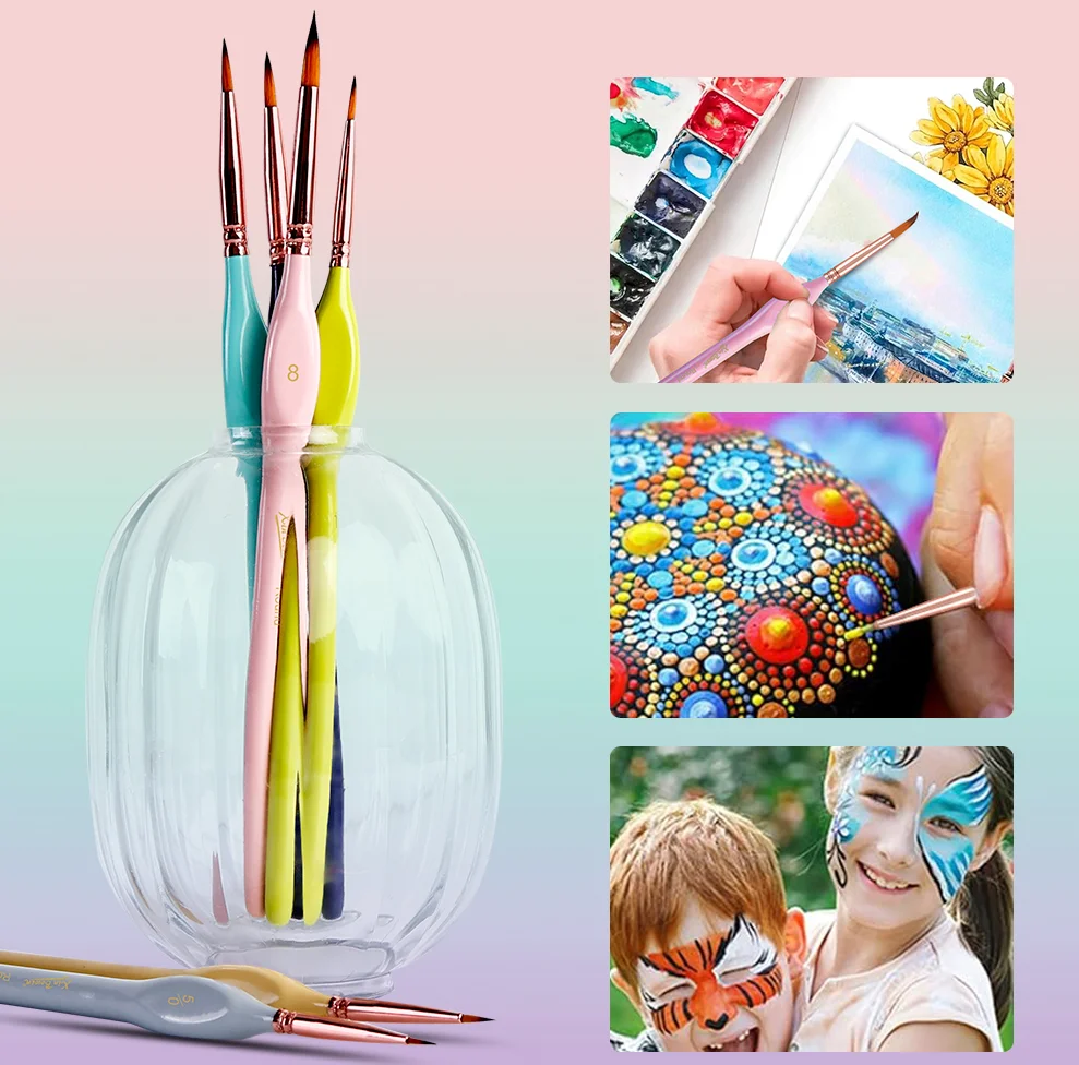Liner Face Painting Brushes Set-3