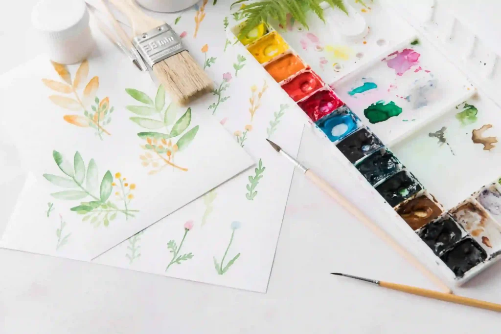 high-angle-arrangement-with-watercolors-1-scaled
