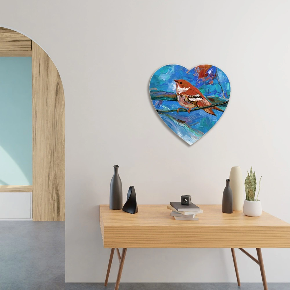 Heart Shape Streched Blank Canvas Frame 1