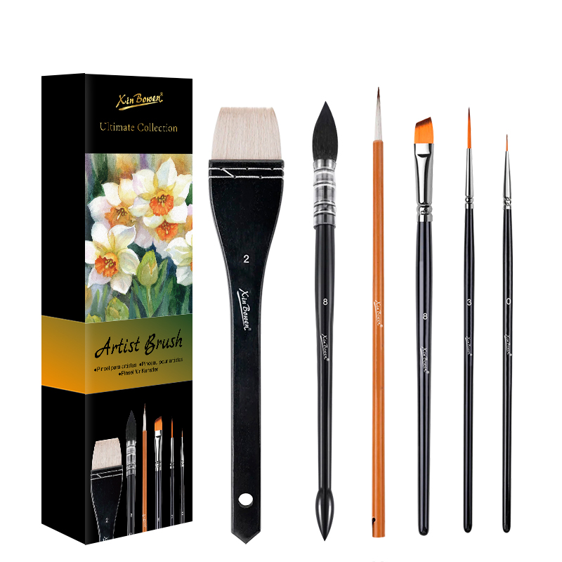 Watercolor paintbrushes set