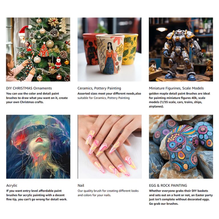 liner artist brushes use for