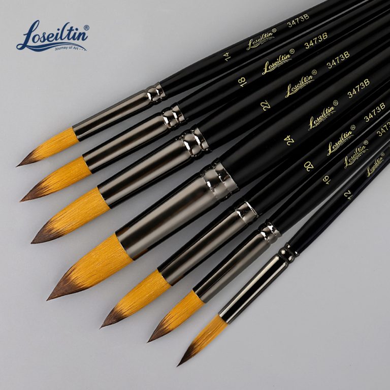 nylon paintbrushes for gouache paint