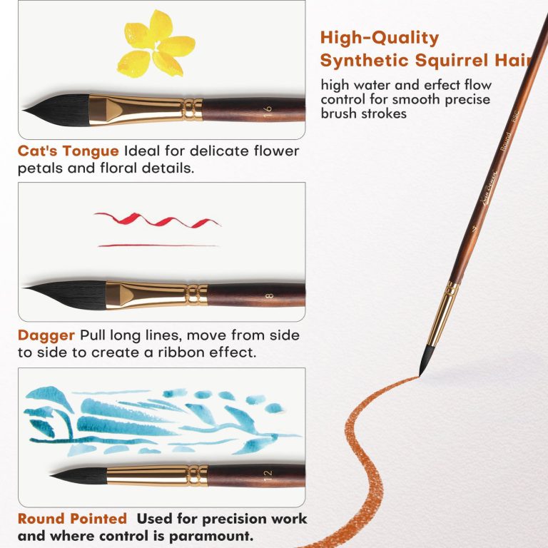 quality art drawing brushes set