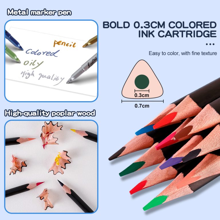 trangle sketching drawing pencils for watercolor paint