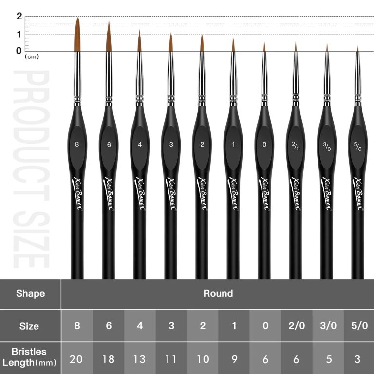 xinbowen liner brushes size
