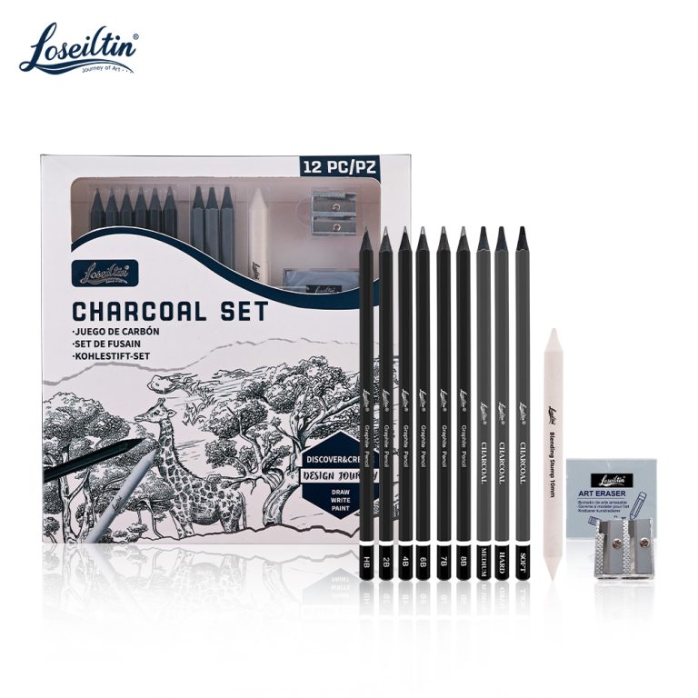 sketching charcoal set