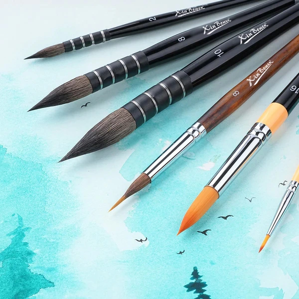 How to choose the right animal hair watercolor brush by hair type, size, and snap