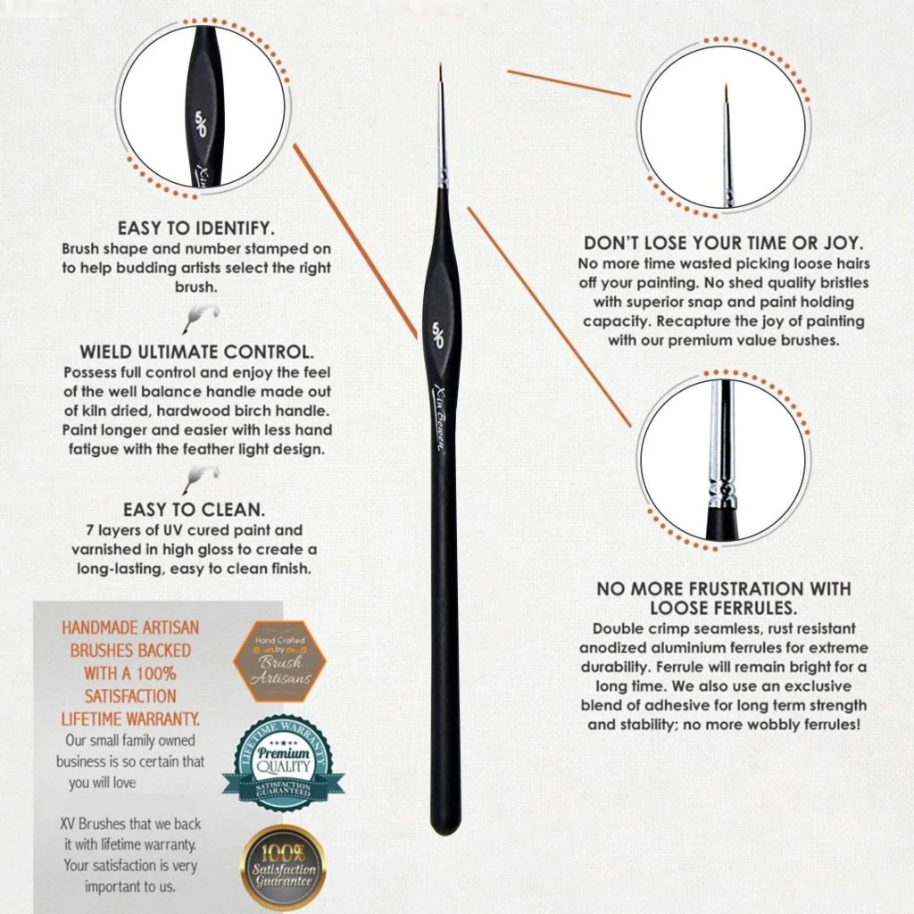 Xin Bowen Trangle10PCS Quality Liner Brushes Eco-friendly Gift Box Set 3