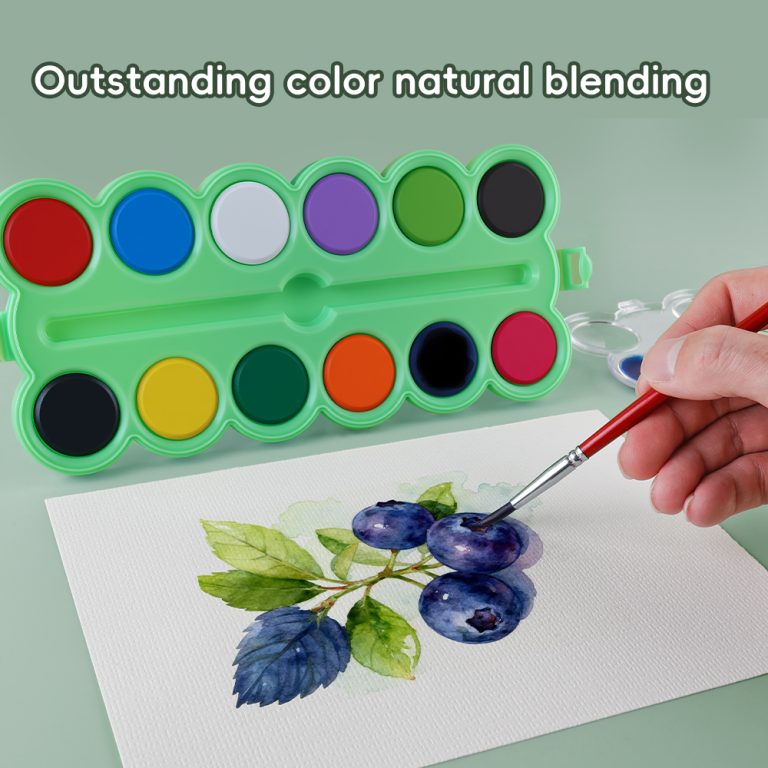 YL05-11 WATERCOLOR PAINT BLOCK ARTIST COLOR CAKE (9)