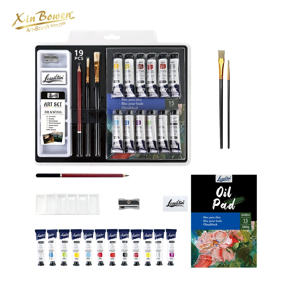 Xin Bowen L-667O OIL PAINT SET–19 PCS 1