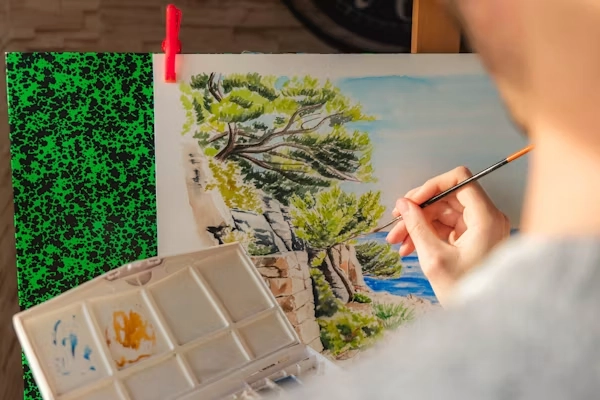 watercolor landscape painting