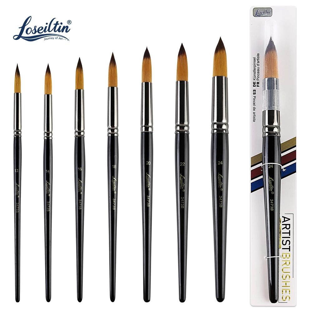round artist brush set