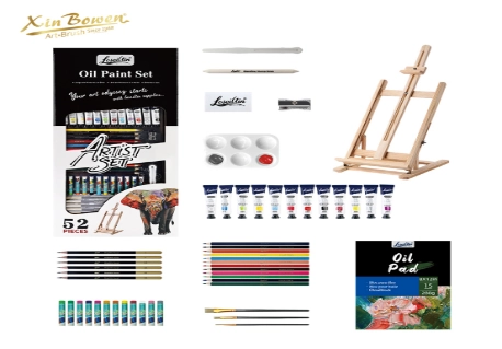Xin Bowen 52PCS Oil Paint Set Professional Kit