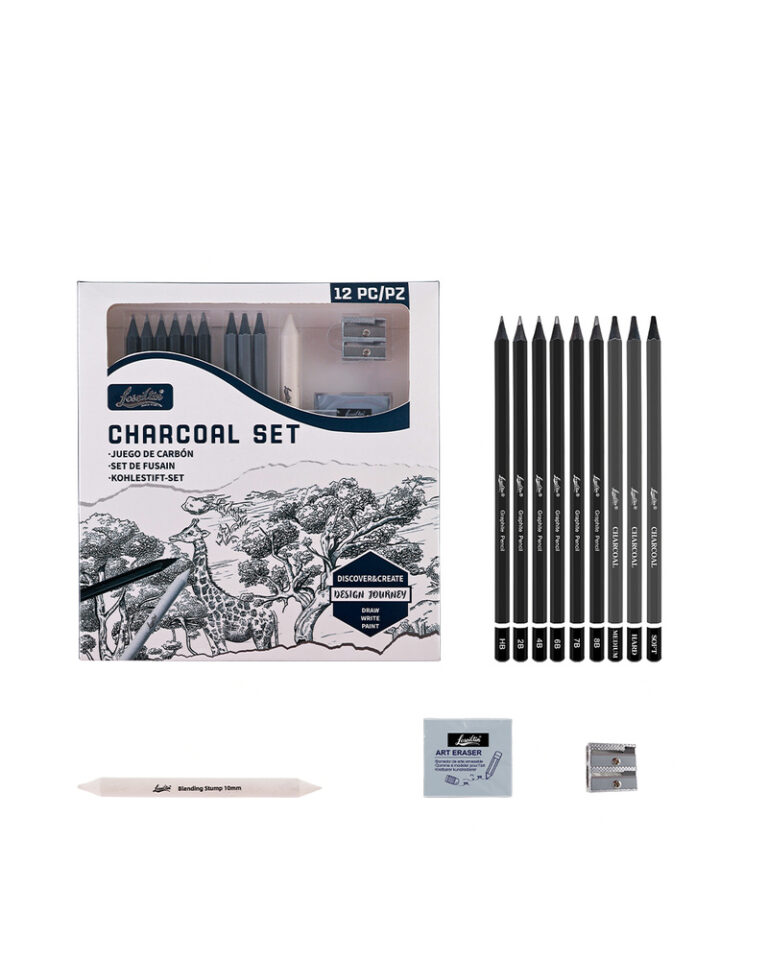 charcoal-pencil-set-with-graphite-and-charcoal-pencils